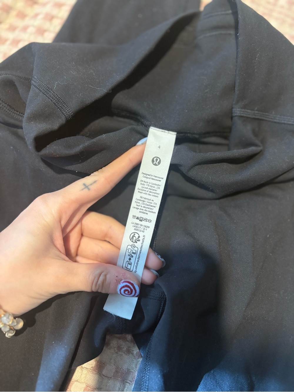 Lululemon size four leggings